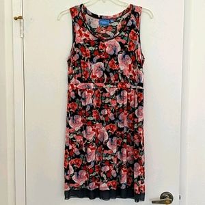 SimplyVera floral sleeveless dress